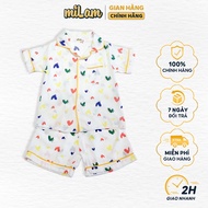 Milam short sleeve Heart-Shaped Pajama Clothes Lovely Home Wear Cool For Girls