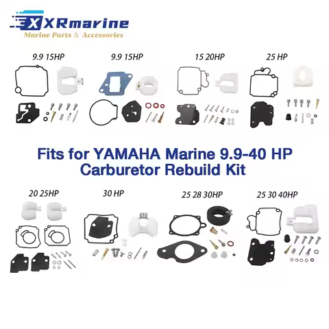 Carburetor Carbs Rebuild Repair Kit for YAMAHA Marine 9.9HP 15HP 20HP 25HP 28HP 30HP 40HP Outboard E