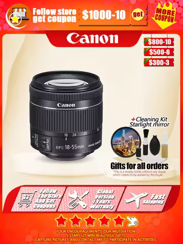 Canon 18-55 Lens Canon EF-S 18-55mm f/4-5.6 IS STM Lenses for Canon 1200D 1300D 600D 750D 760D 70D 6