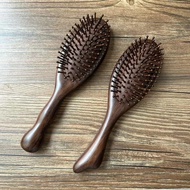Ebony Air Cushion Comb Long Handle Large Natural Sandalwood Airbag Comb Wholesale Head Massage Comb 