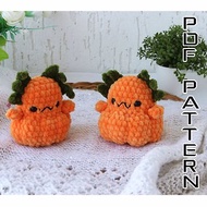 Halloween crochet Pumpkin pattern PDF - amigurumi axolotl plush