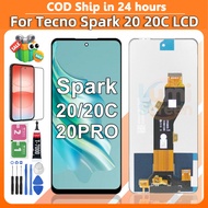 For Tecno Spark 20 20C 20 Pro LCD Display KJ5 KJ5n BG7n BG7 KJ6 Touch Screen Digitizer Assembly Repl