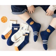 K11 5-pack 4-10 year old cartoon boy socks elastic socks