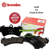 Original Brembo Front Rear Brake Pad - Audi A3