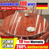 🌟24 Hour Delivery🌟 alas meja plastik tebal transparent alas meja bulat alas meja makan 6 kerusi pvc 