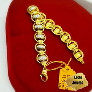 LAELA RANTAI TANGAN GLOBE 2C EMAS TULEN 916 GOLD BRACELET