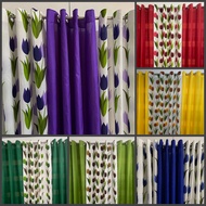 Tulip Buds Design Ring Curtain Geena Fabric 7ft 6ft and 5ft Sold per Piece