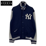 Polo Ralph Lauren x Cooperstown 海軍藍 x 灰色棉質運動夾克，M 碼 [二手]