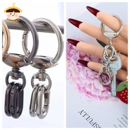 〔8C05〕 Swivel Clasp Clip Hook With 2pcs Spring Ring Key Chain Clip For DIY Crafts Lanyard Making Key