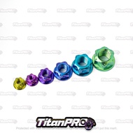 Gr5 TITANIUM Nut - Hole Nut & Cap Nut M5/M6/M8/M10/M12/M14/M16