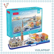 [Meaningful Gift] Venice City Line 3D Assembly Model | CubicFun MC269H Architectural Puzzle Toy