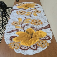 Taplak Meja OVAL Minimalis Modern Atau Taplak Meja Ruang Tamu Karakter | Table Runner Homemade | Tap
