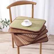 Summer Rattan Mat Breathable Cushion Universal Office Chair  Household Student Stool Dining Table Chair Straw Mat Cushion