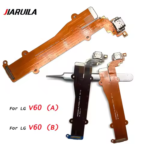 Charger Board USB Port Connector Flex Cable For LG V60 5G V600 V600TM V600AM Charging Dock Replaceme