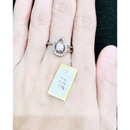 PUTIH Silver RING S926 ORIGINAL WHITE GOLD PLATED IMPORTED GEMS ANTI RUST ANTI ITCHING