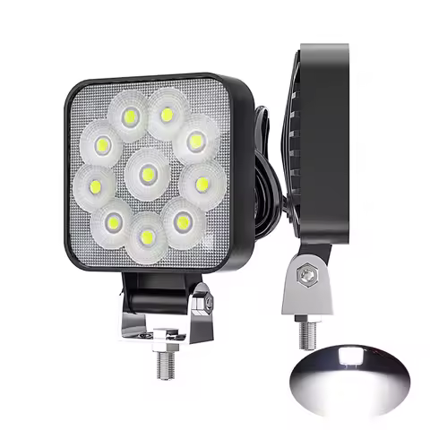 Mini 2.5 "Square Mini Led Square Work Light Pole 10LED Cross Country Marine Floodlight 4X4 Jeep JK 4