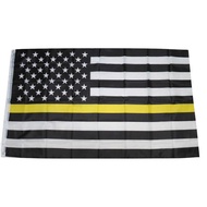 American YELLOW Striped FLAG 90 * 150cm American FLAG YELLOW LINE FLAG
