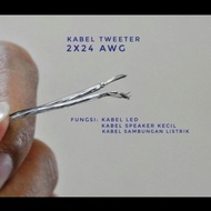 Silver LED Cable 2 x 24 AWG 2x24AWG 100 Meters 100M