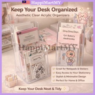 Dual Layer Acrylic Brochure Holder A6 Transparent Standee Display Wall Mount Flyer Magazine Pamphlet