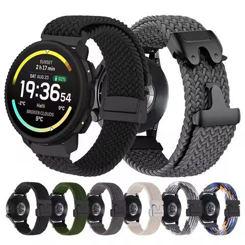Braided Band for SUUNTO VERTICAL 2/PACE 2 S/OCEAN/Run Nylon Parachute Buckle Bracelet Correa for SUU