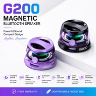 G300 Magnetic Bluetooth Speaker, Transparent RGB Light Portable Mini Speaker with Stand Function