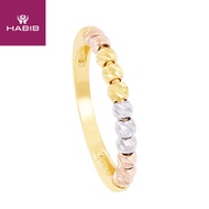 HABIB 585/14K Yellow, White and Rose Gold Ring RBD 15