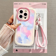 Case+bracelet Case iphone 15 13 11 7 8 6 6S X XS XR Pro Max Case Softcase Cartoon Anime Motif With P