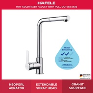 Hafele Kitchen Faucet (Chrome) with Pull Out (S/S) (566.03.210)