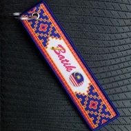 Keychain Batik Malaysia Air Woven Fabric