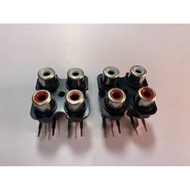 Combo of 2 4-hole AV jacks