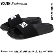 DC Shoes Men's DC Slide - Black Black White 100% Original
