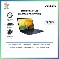 Asus Laptop Zenbook 14 OLED UX3402Z-AKM207WS 14'' 2.8K Ponder Blue ( i5-1240P, 16GB, 512GB SSD, Intel, W11, HS )