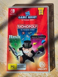 Nintendo switch hasbro ubisoft game night monopoly, risk, tribal pursuit 大富翁, 戰國風雲