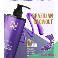 Purc Lavender Brazilian 12% Hair Straightener Keratin Treatment Smoothing Pure 1000ml Can COD