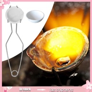YOI Quartz Crucible Set Tongs Handle Metal Melting Bowl Set Whip Tongs Crucible Dish Suitable for Go