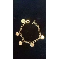 10k saudi gold bracelet charm-880