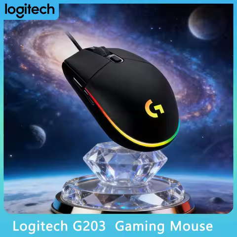 Wireless Mouse Original Logitech G203/G102/G402/MX 3S LIGHTSYNC Wired Gaming Mouse 8000 DPI 6 Progra