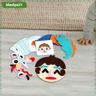 [blesiya21] Emotion Learning Felts Board Express Emotions Social Emotional Learning Game