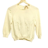 N21 Numero Ventuno Sweater ivory Size 3 Lace Women Long sleeves Direct from Japan Secondhand