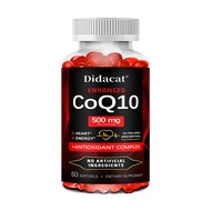High Absorption CoQ10 500 mg - CoQ10 Supplement 120 Softgels for Heart Health and Energy Production 