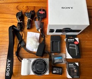 【99%新 全白神組合】Sony ZV-E10L 連鏡頭套裝｜僅用2次｜全套盒裝齊件｜可加購白色藍牙手柄
