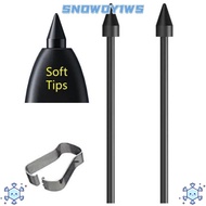 SNOWOY1WS Stylus Pencil Nibs, Silent with Tweezer Pen Tips Replacement, Soft Sensitive Smooth S Pen 