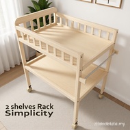 AVAIABLE  Wooden Diaper Changing Table Nursery changer rack movable Storage Rack with Pad PHFK 78IM 