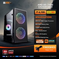 BRANDNEW SYSTEM UNIT AMD A6/A8/ ATHLON/ RYZEN 3/5 AND RYZEN 7 5700G STANDARD CS W/ GAMES & POWERCORD