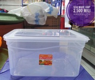 Food Box 2500ml Plastik / Kotak Makan 25L / Tempat Donat / Container / KMP 2500