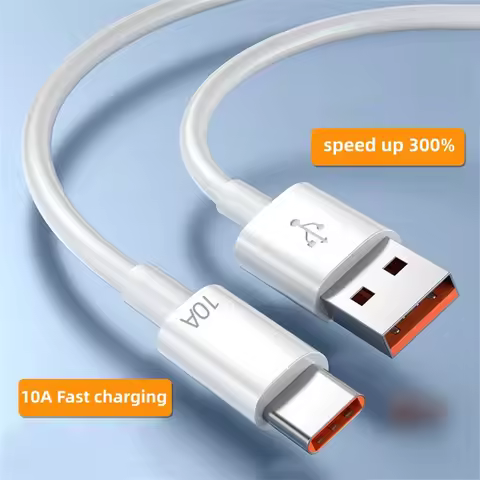 120W Type C Fast Charging Charger Cable Quick Charge 3.0 Data Cord Mobile Phone USB Data Cable For H