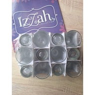 LILIN 12 PCS SLOKI GLASS MINI GLASS ZAMZAM WATER GLASS COFFEE PUDDING MINI CANDLE NEW SOUVENIR GLASS