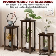 Solid Wood 3-Tier Plant Rack for Balcony & Living Room, Multi-Layer Flower Stand