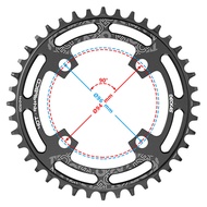 DECKAS Bicycle Round Chainring 94+96BCD 96BCD 104BCD 110BCD 130BCD 144BCD SH/SR GXP 32T-58T 7-12spee