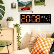 RGB LED Digital Wall Clock Alarm Clock with Timer & Temperature 9 Color Ambient Light【Shopee PH】RGB 